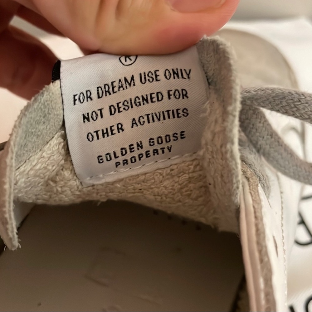 Golden Goose White and Gray Women's Sneakers - Picture 9 of 12